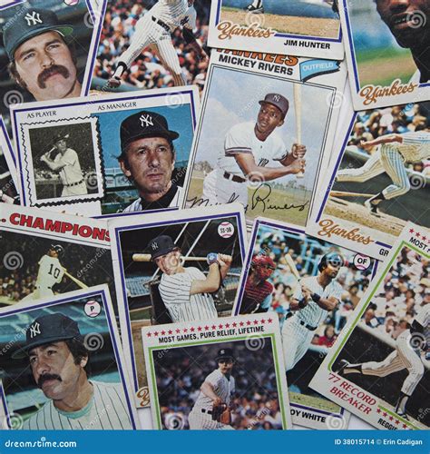 Old Baseball Cards editorial stock image. Image of cards - 38015714