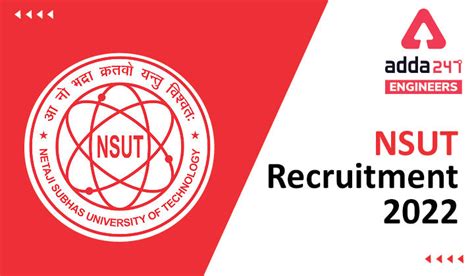 NSUT Recruitment 2022 Apply Online for 152 NSIT Vacancies