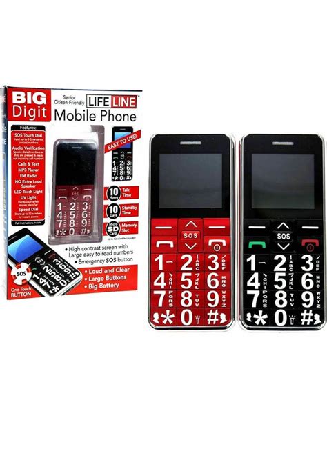 Cell Phone With Big Numbers