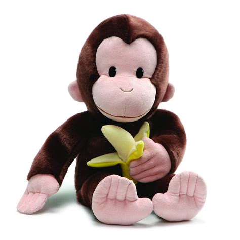 4061282 Curious George with Banana Plush Stuffed Animal, 20”, Brown ...