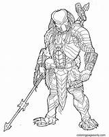 Alien Vs Predator Free Coloring Page  Printable Pages sketch template