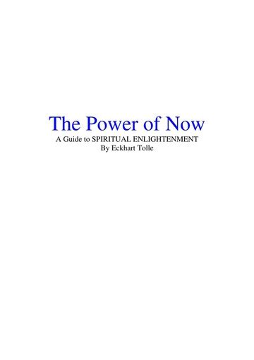 The Power Of Now : Free Download, Borrow, and Streaming : Internet Archive