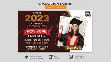 Premium PSD | A banner for a class of 2023 is shown.