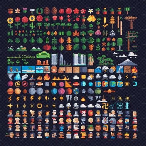 300 - Pixel Art Style Icons #5 by VectorPixelStar on @creativemarket ...