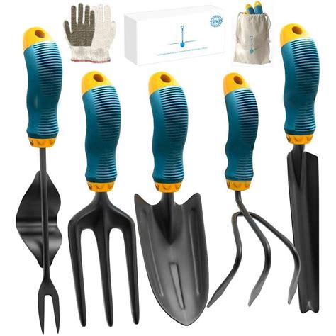 7-Piece Heavy-Duty Alloy Steel Garden Tool Set, Garden Tool Set ...