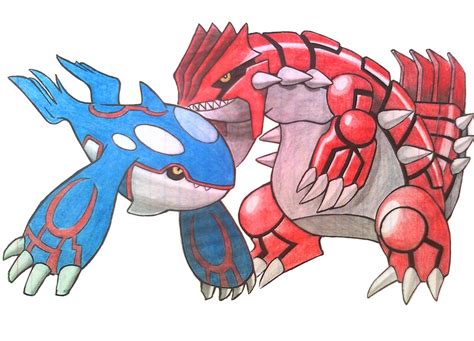 Groudon/Kyogre of Pokemon Emerald-the legendary by MAKATAKO on DeviantArt