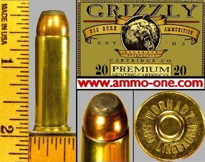 .500 Linebaugh, by Grizzly Cartridge Co. with "HORNADY" H/HJSP, One Cartridge, not a Box! - Ammo ...