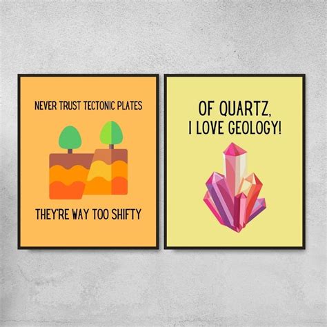 Set of 8 Funny Geology Puns and Memes Printable Posters, Geology Classroom Decor, Funny ...