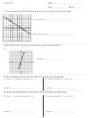 Point-Slope And Slope-Intercept Form Worksheet printable pdf download