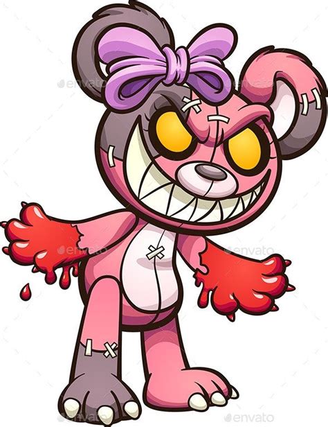 Scary Teddy bear | Scary teddy bear, Teddy bear tattoos, Graffiti doodles