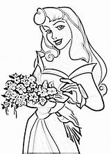 Aurora With Flowers coloring page  Download Print Or Color Online For sketch template