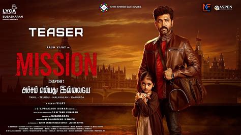 Mission Chapter 1 Teaser (Tamil) | Arun Vijay | Amy Jackson | Vijay ...