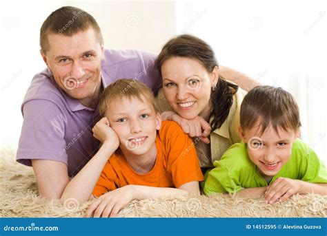 Happy Parents With Children Stock Image - Image: 14512595