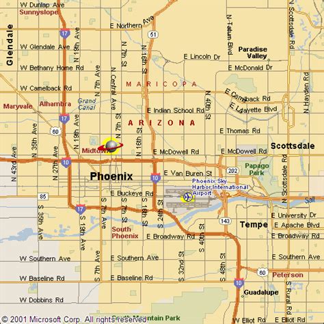 Map Of Phoenix Az Streets - Wisconsin State Parks Map