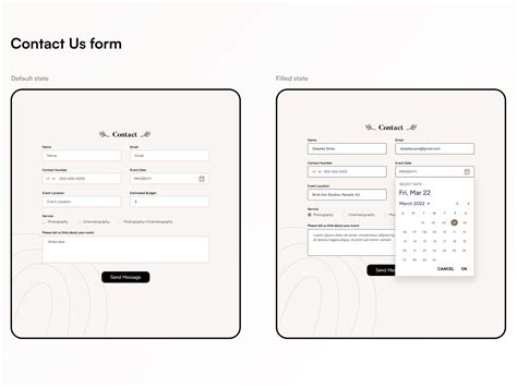 Contact Us form by Deepika Sinha on Dribbble