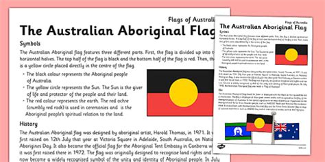 Australian Aboriginal Flag Meaning Fact File | Teacher-Made