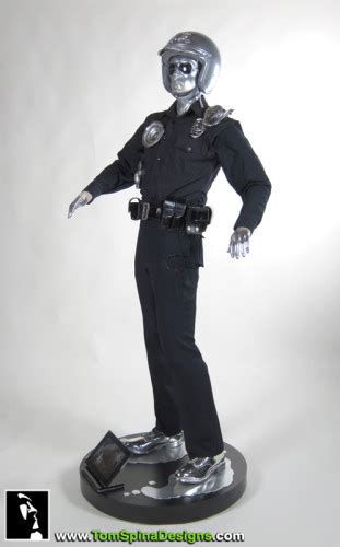 T2 T1000 Movie Costume Custom Mannequin - Tom Spina Designs » Tom Spina ...