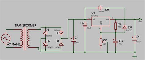 Simple DIY Power Supply Schematic – Embedded Electronics Blog