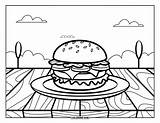 85  Cheeseburger Coloring Pages For Kids & Adults Free Printable PDFs sketch template