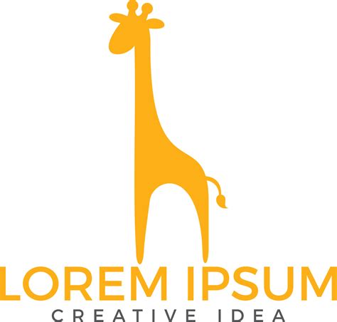 Giraffe logo design. Creative animal logo. 11624489 Vector Art at Vecteezy