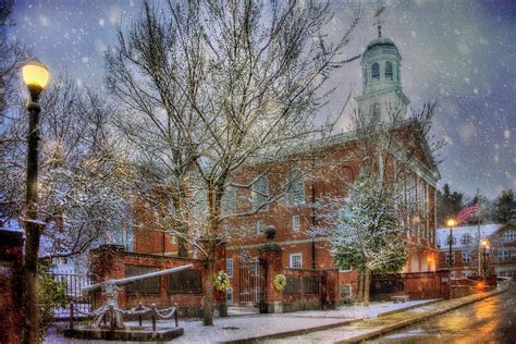 Snowy New England Morning In Peterborough New Hampshire Photograph by ...