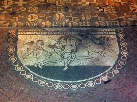 Mosaic at Lullingstone Roman Villa.... © PAUL FARMER :: Geograph Britain and Ireland