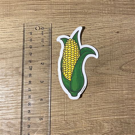 Corn Sticker Corn on the Cob Sticker Vegetable Sticker | Etsy