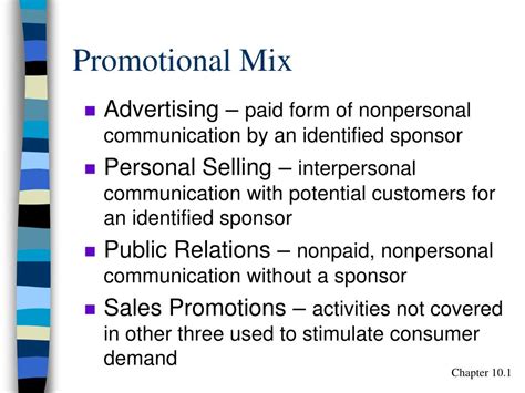 PPT - Promotional Mix PowerPoint Presentation, free download - ID:483170