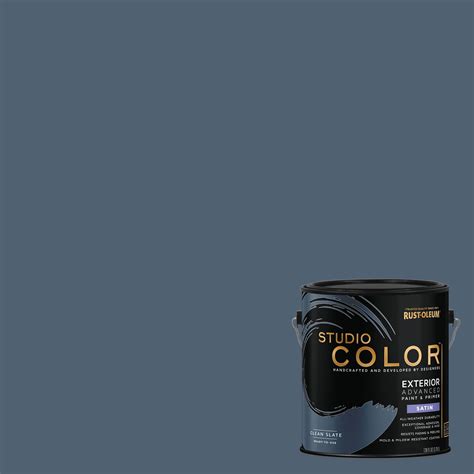 Clean Slate, Rust-Oleum Studio Color Paint + Primer Exterior Satin ...