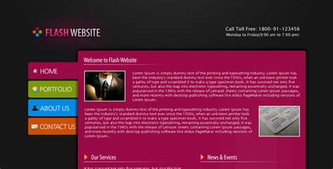 30+ Best Flash Websites Templates - DesignMaz