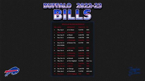 Buffalo Bills Schedule 2024 Printable - 2024 CALENDAR PRINTABLE