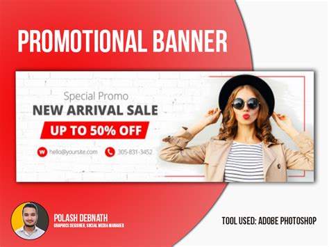 Fashion Promotional Banner Design by Polash Debnath on Dribbble