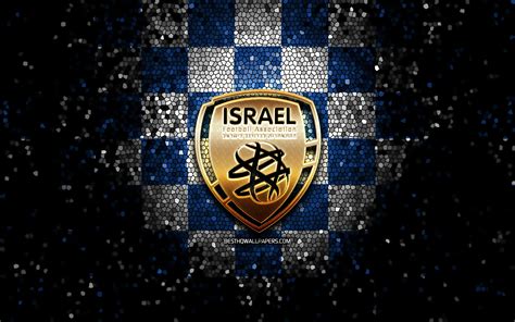 Download wallpapers Israeli football team, glitter logo, UEFA, Europe ...