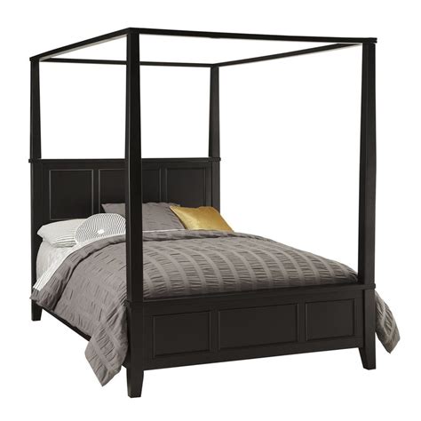 Home Styles Bedford Black King Canopy Bed at Lowes.com