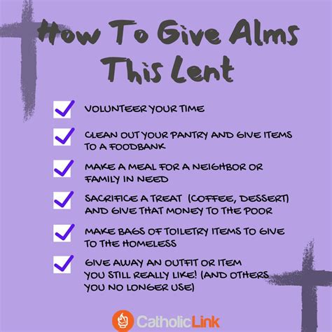 How To Give Alms This Lent - Catholic-Link