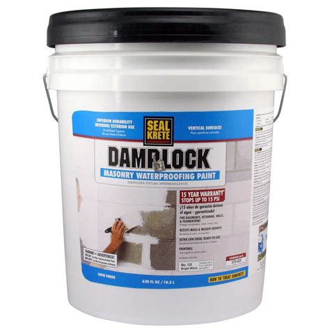 Damplock Basement Wall Concrete Sealer Garage Masonry Waterproofing ...