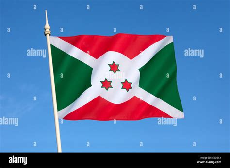 Flag of Burundi Stock Photo - Alamy