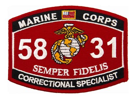 USMC MOS 5831 Correctional Specialist Patch | Flying Tigers Surplus