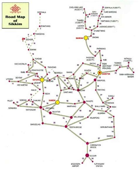 Sikkim Road Map | Sikkim, Gangtok, Trip advisor