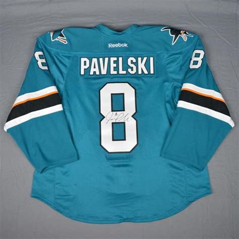 Joe Pavelski - San Jose Sharks - NHL Player Media Tour - Worn and ...