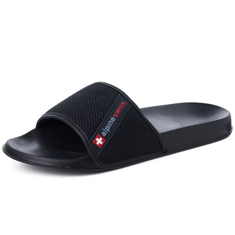 Alpine Swiss Mens Athletic Comfort Slide Sandals EVA Flip Flops Foam ...