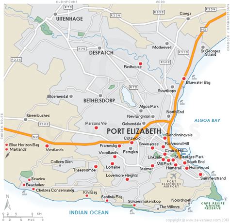 Port Elizabeth Map - Putting Port Elizabeth Back on the Map - the ...