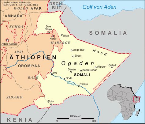 Ogaden Region Of Ethiopia Map