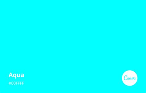 Aqua Meaning, Combinations and Hex Code - Canva Colors | Blue color combinations, Cyan ...