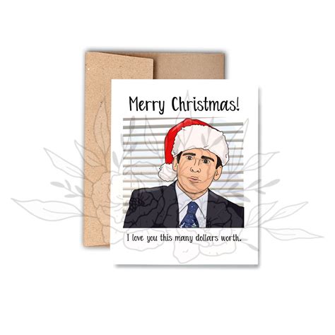 Funny Office Christmas Card, Funny Greeting Card, Merry Christmas ...