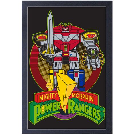 Mighty Morphin Power Rangers Classic Megazord Framed Art Print