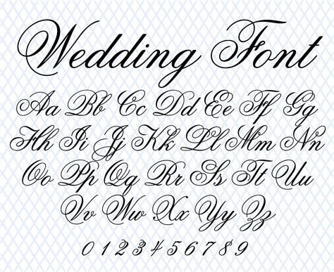 Wedding Calligraphy Fonts