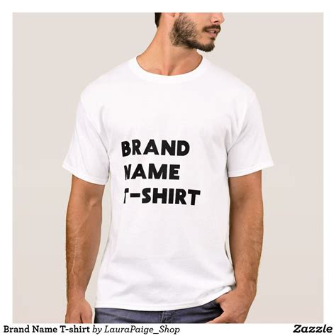 Brand Name T-shirt | T shirt, Mens tshirts, Shirts