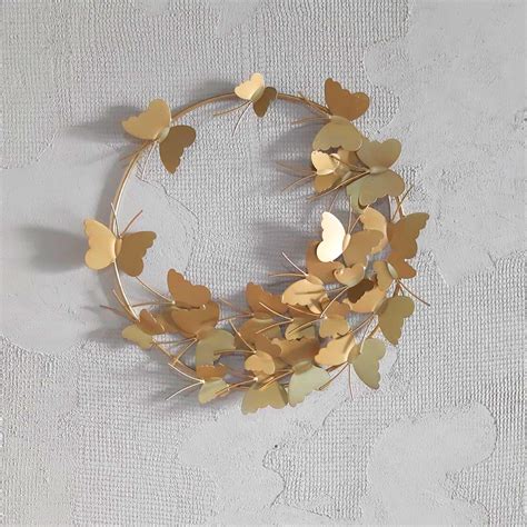 Gold Butterfly Wall Hanging - All Home Living