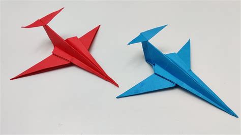 Origami Paper Plane - 1030 - YouTube